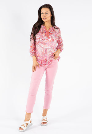 Chiffon V-Neck Blouse