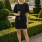 Oriental Style Polka Dot Dress