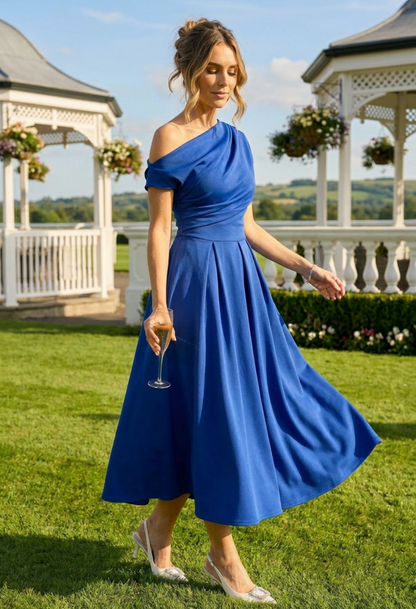 Betty Asymmetric Midi Dress