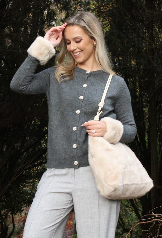 Faux-Fur Wrist Cuffs