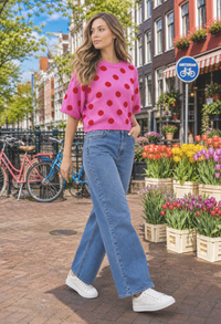 Maje Polka Dot Knit Jumper