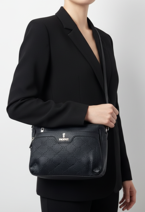 Faux Leather Cross Body Bag