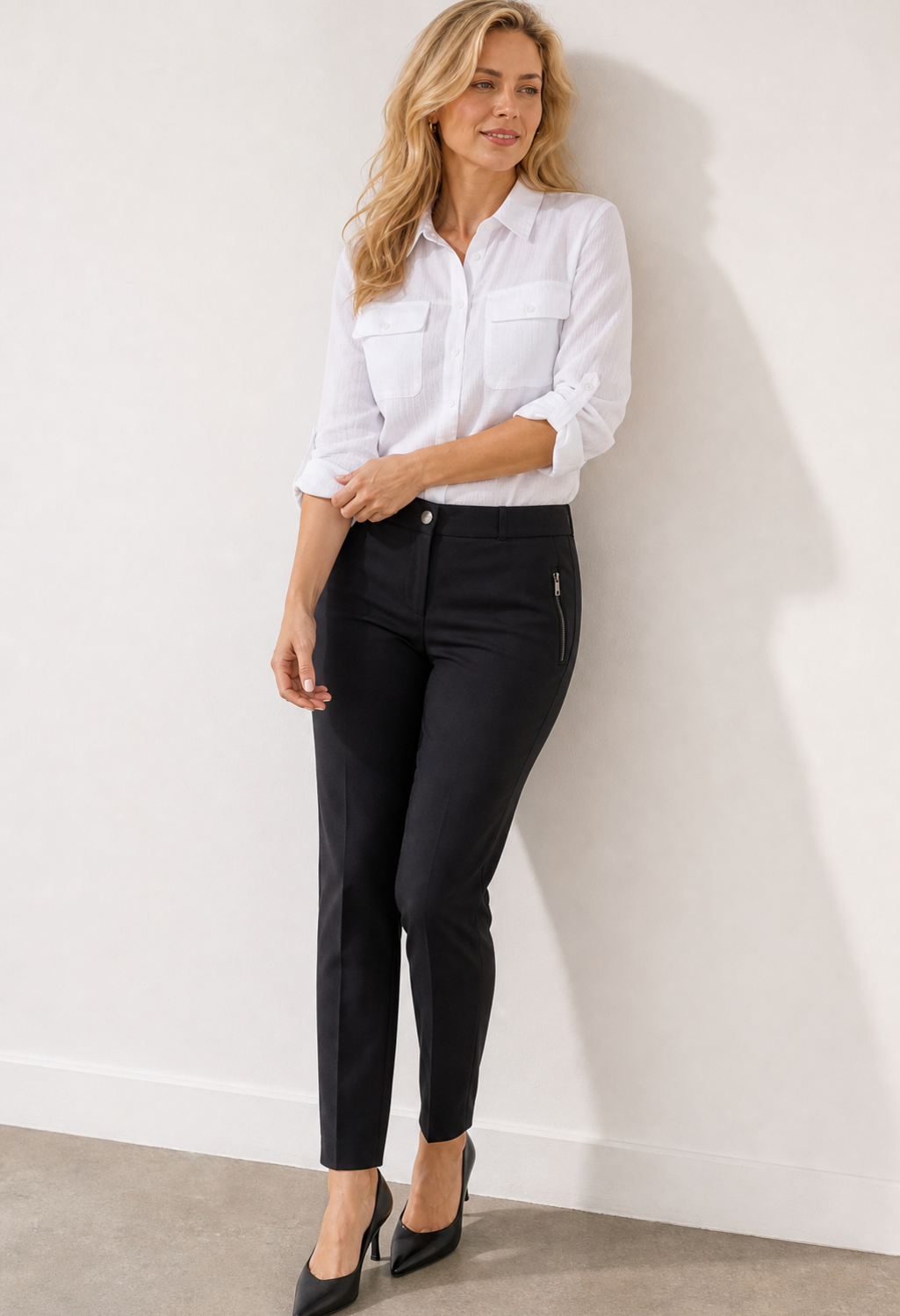 Naomi Zip Pocket Trousers