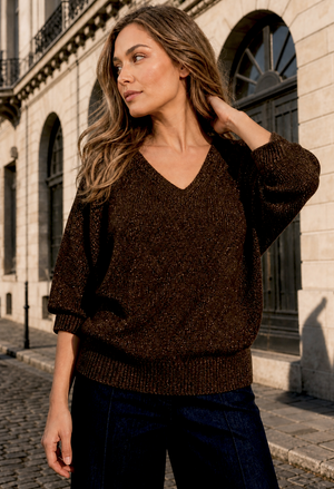 Lurex Knit Top