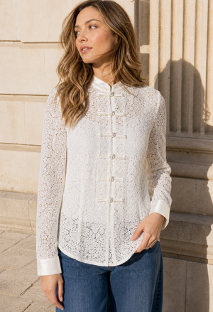Oriental Style Lace Top