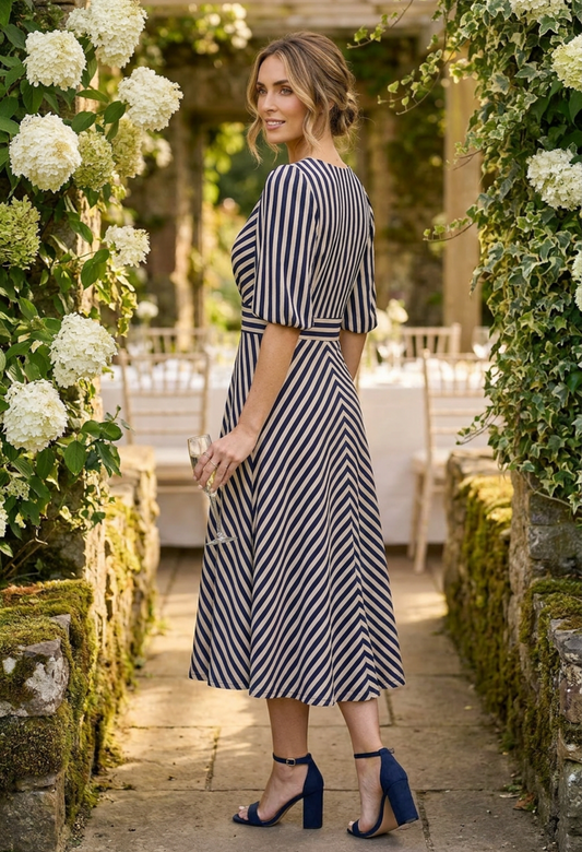 Striped Midi Dress