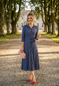 Paulette Polka Dot Dress