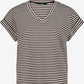 Striped V-Neck T-Shirt