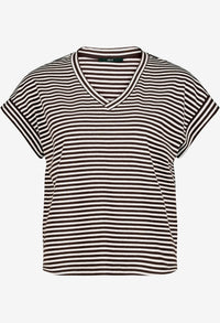 Striped V-Neck T-Shirt