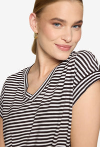 Striped V-Neck T-Shirt