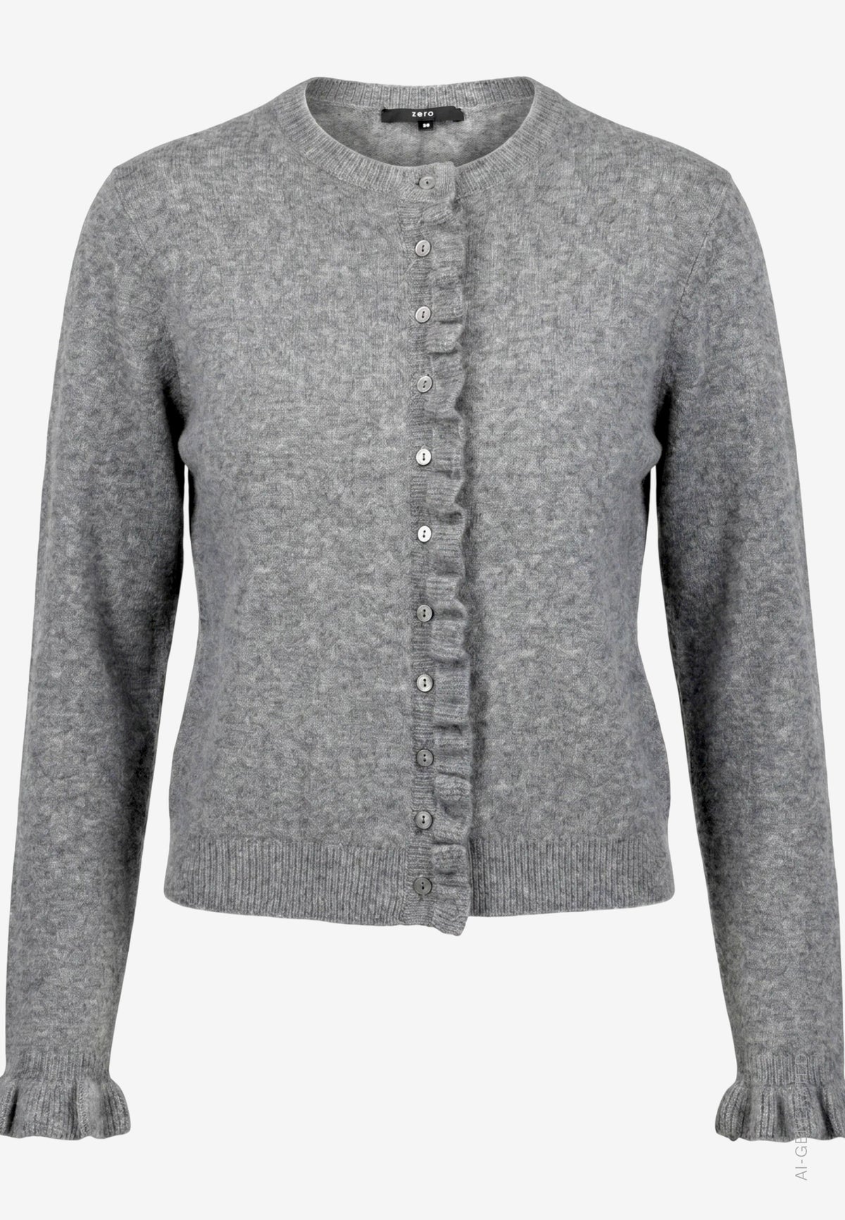 Frill Detail Knit Cardigan