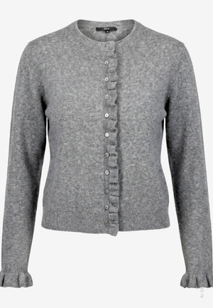 Frill Detail Knit Cardigan